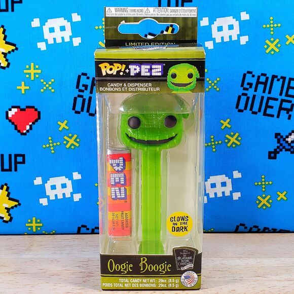 Funko PoP Pez Oogie Boogie The Nightmare Before Christmas Limited Edition GITD - Picture 1 of 10